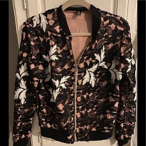 Black and White Lace Jacket